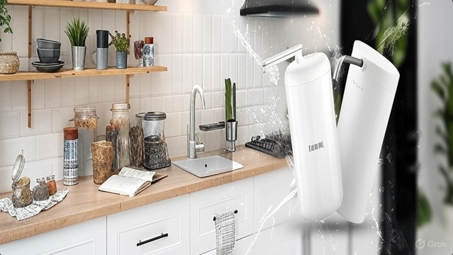 Modern kitchen with built-in appliances